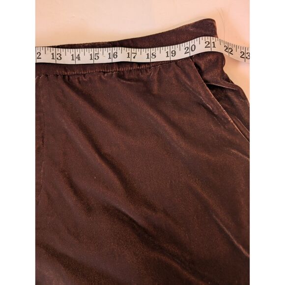 A New Day Women's High-Rise Straight Leg Velvet Trousers Brown Size 20 - Picture 6 of 6